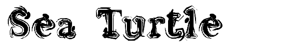 Sea Turtle font preview